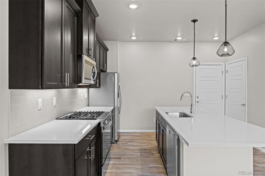 Furnished interior view inside a new home in , Arvada (Image 10).