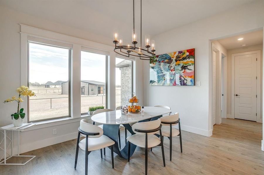 Furnished interior view inside a new home in Santana Ridge - Brock ISD, Weatherford (Image 16).