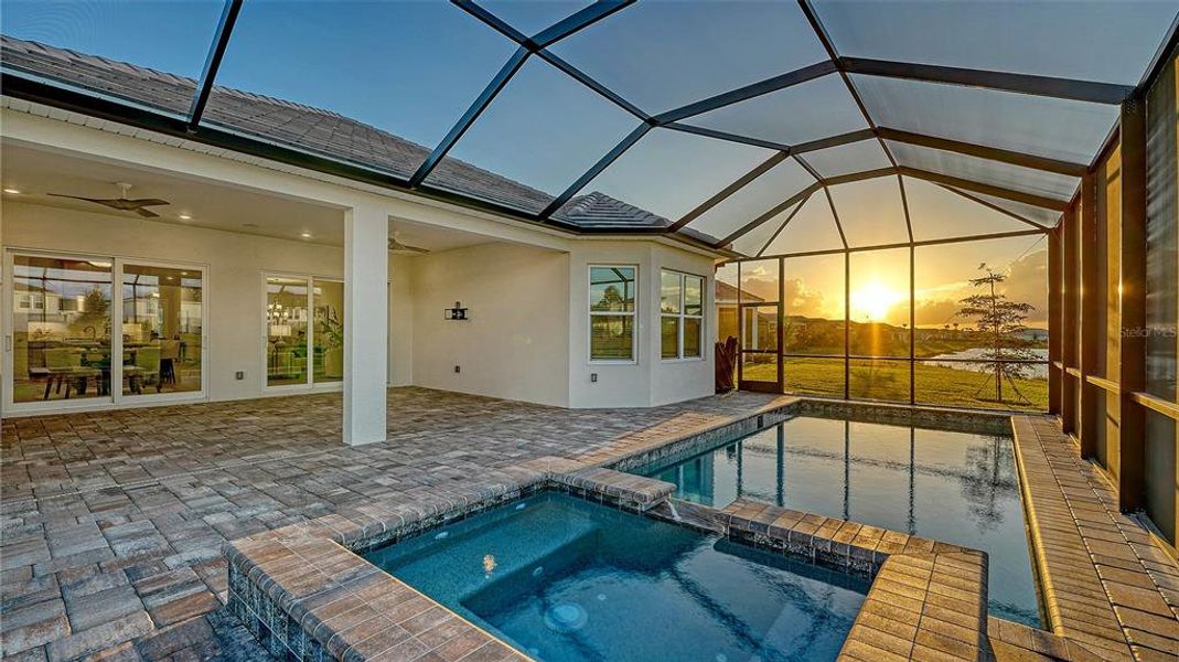 Exterior details and patio area of a home in Esplanade at Azario Lakewood Ranch, Lakewood Ranch (Image 28).