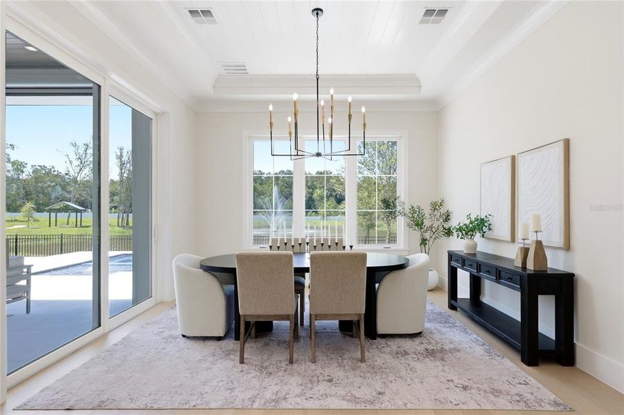Furnished interior view inside a new home in , Winter Garden (Image 17). Furnished interior view inside a new home in , Winter Garden (Image 17).