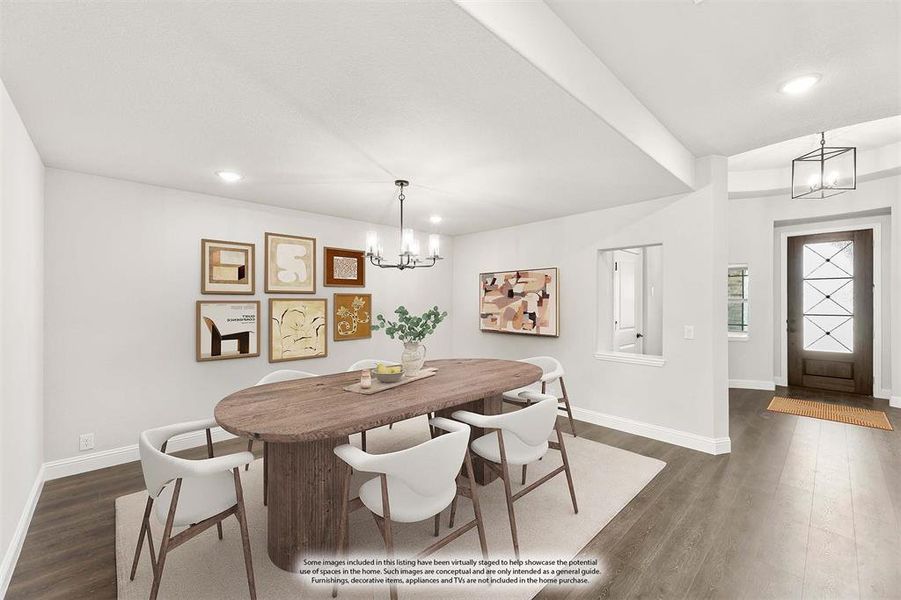 Furnished interior view inside a new home in Maplewood, Glenn Heights (Image 12). Furnished interior view inside a new home in Maplewood, Glenn Heights (Image 12).