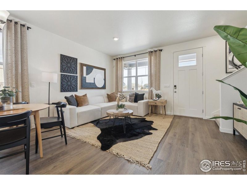Furnished interior view inside a new home in Settlers Crossing, Commerce City (Image 5).