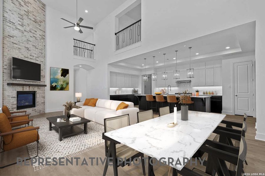 Furnished interior view inside a new home in Davis Ranch, San Antonio (Image 5).