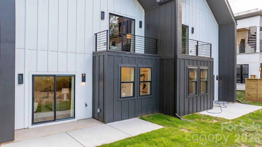 Exterior details and patio area of a home in , Charlotte (Image 3).