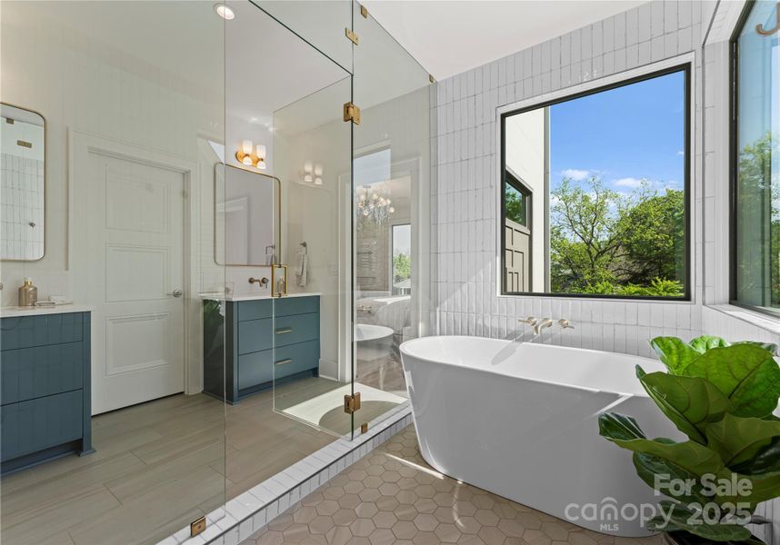 Furnished interior view inside a new home in , Charlotte (Image 11).