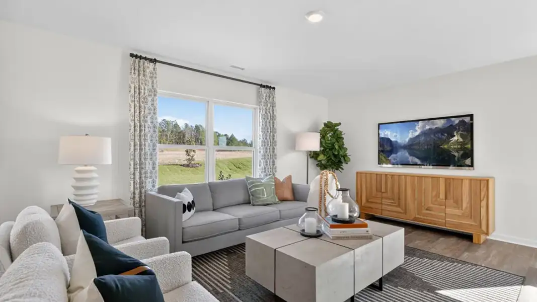 Furnished interior view inside a new home in Mangum Farms, Stem (Image 15). Furnished interior view inside a new home in Mangum Farms, Stem (Image 15).