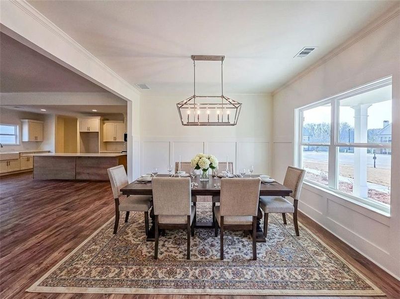 Furnished interior view inside a new home in , Dawsonville (Image 7).