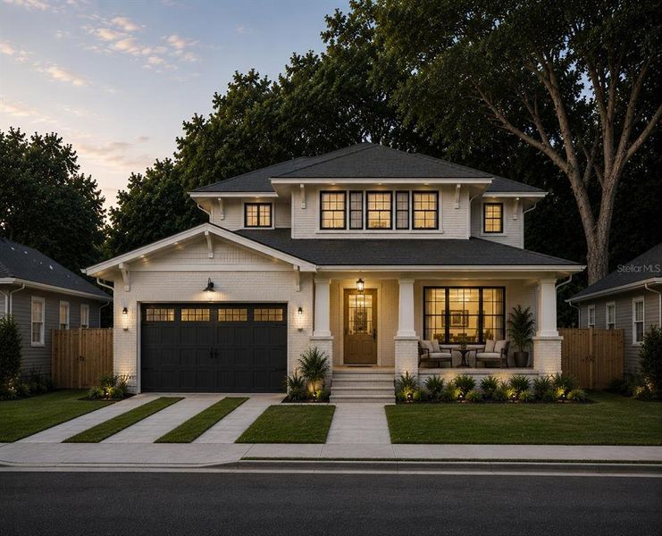 Front exterior of a new home in , Tampa, FL, highlighting curb appeal (Image 25). Front exterior of a new home in , Tampa, FL, highlighting curb appeal (Image 25).