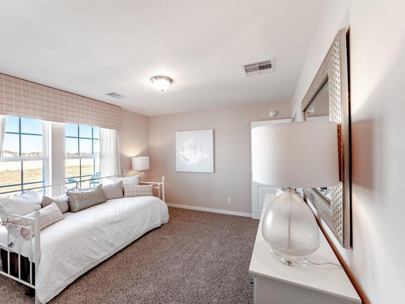 Furnished interior view inside a new home in Massey Oaks, Pearland (Image 22).