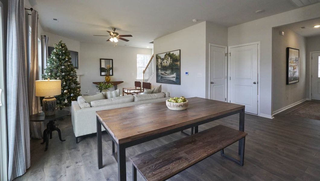 Representative furnished interior of a home built from the Penwell by D.R. Horton in Fishel Village, Winston-Salem (Image 11). Representative furnished interior of a home built from the Penwell by D.R. Horton in Fishel Village, Winston-Salem (Image 11).
