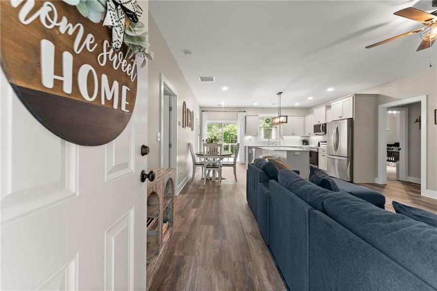 Furnished interior view inside a new home in , Cumming (Image 19). Furnished interior view inside a new home in , Cumming (Image 19).