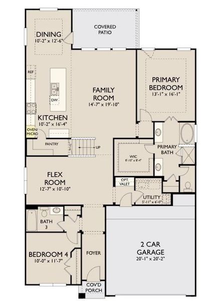 2D floor plan layout of this home in Austin Point, Richmond, TX (Image 3). 2D floor plan layout of this home in Austin Point, Richmond, TX (Image 3).