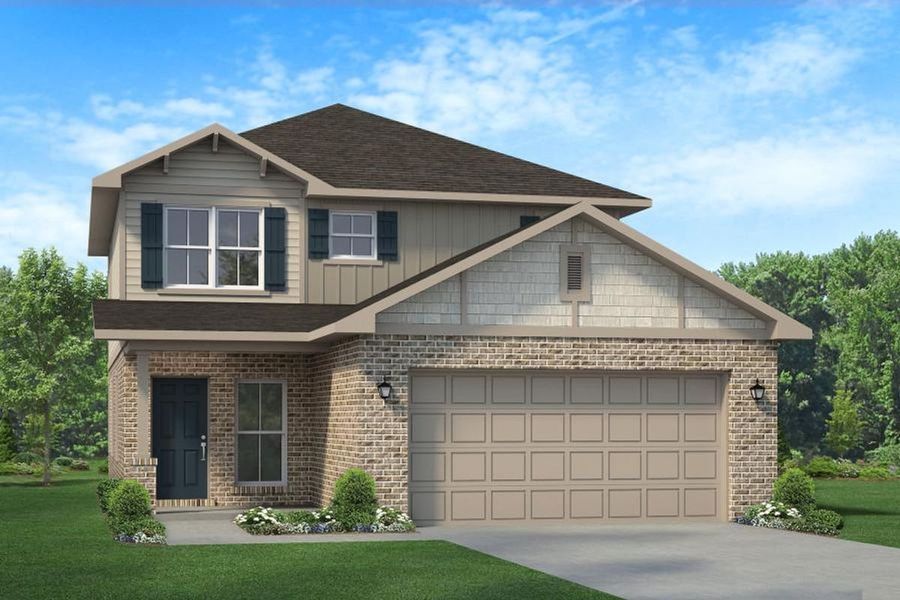 Representative exterior photo of a completed home built from the 2025 by Adams Homes in Pine Top, Cantonment, FL (Image 28).