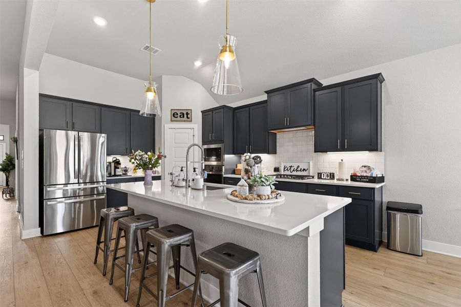 Furnished interior view inside a new home in Lone Star Landing, Montgomery (Image 7).