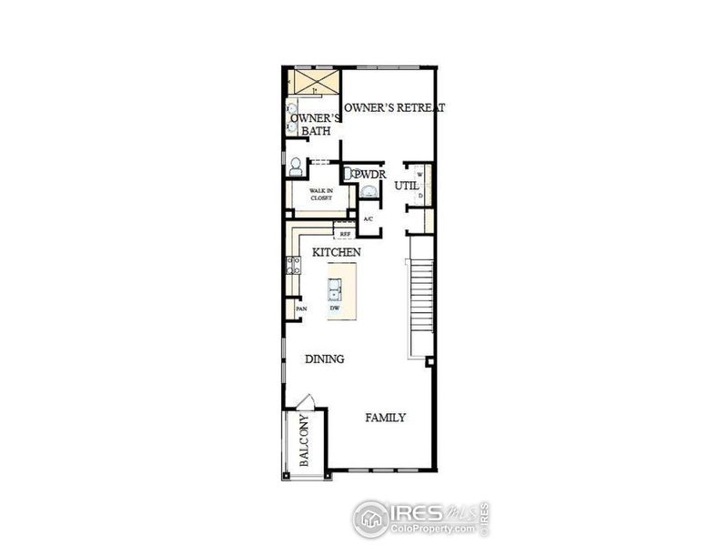 2D floor plan layout of this home in , Loveland, CO (Image 5).