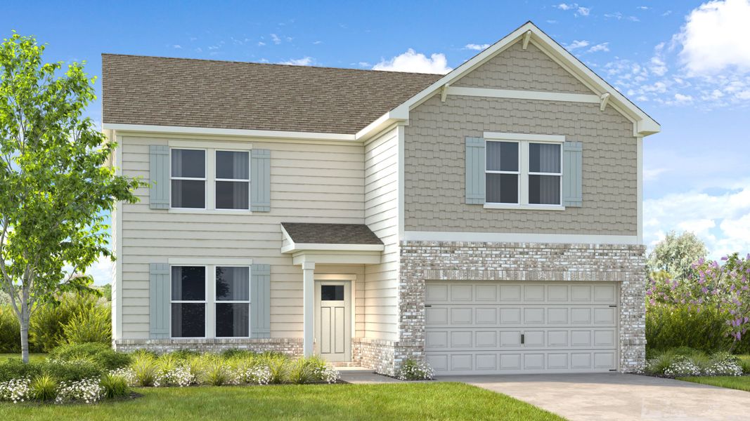 Representative exterior photo of a completed home built from the Fairfield by Taylor Morrison in Heritage River, Euharlee, GA (Image 20).
