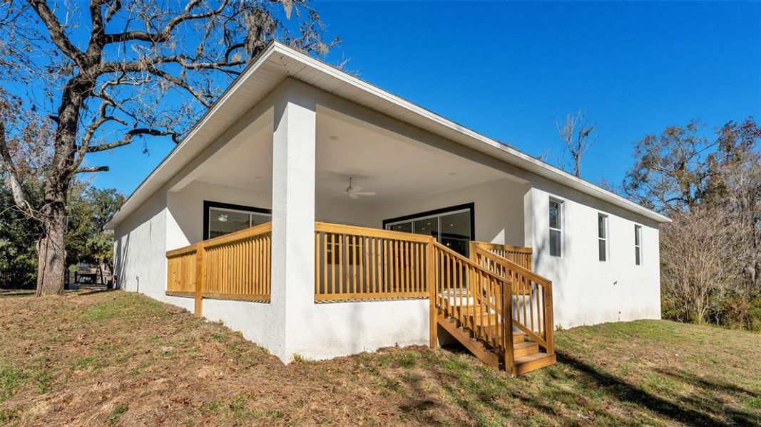 Exterior details and patio area of a home in , Lakeland (Image 4). Exterior details and patio area of a home in , Lakeland (Image 4).