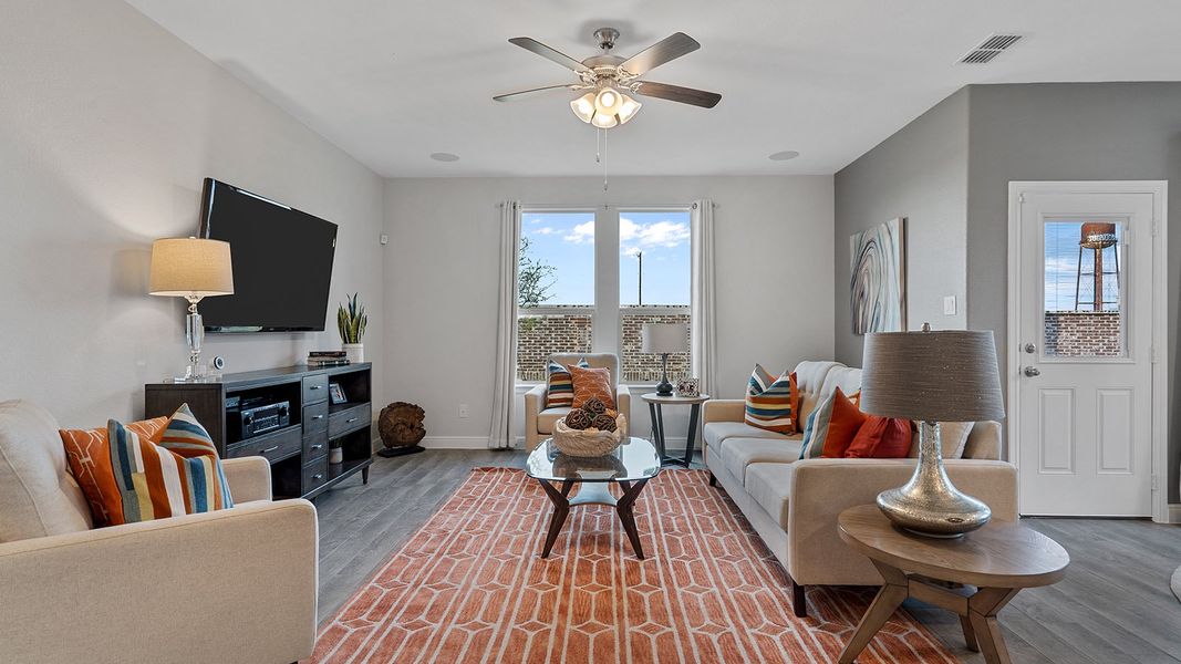 Furnished interior view inside a new home in Morningstar, Aledo (Image 27).