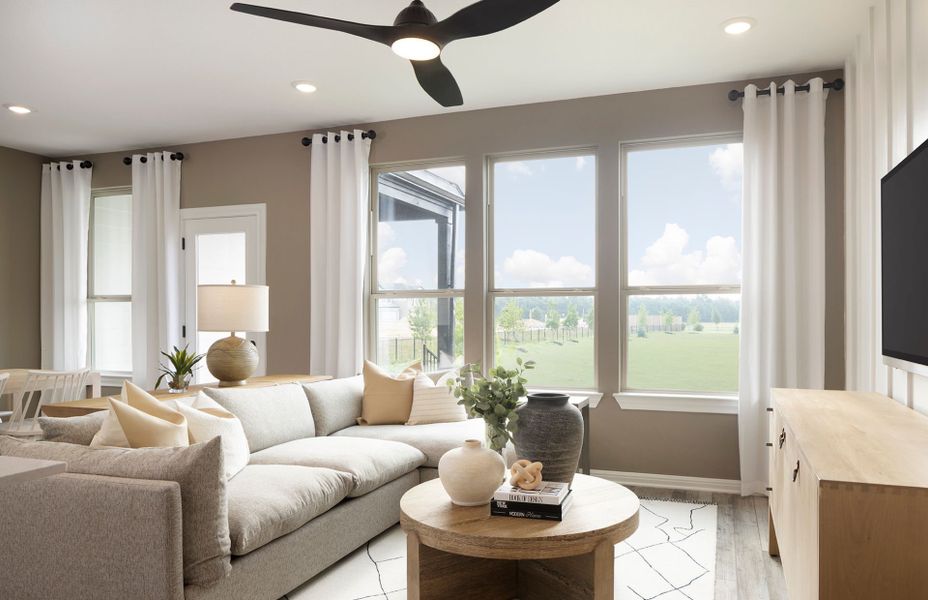 Gathering Room Overlooking the Kitchen