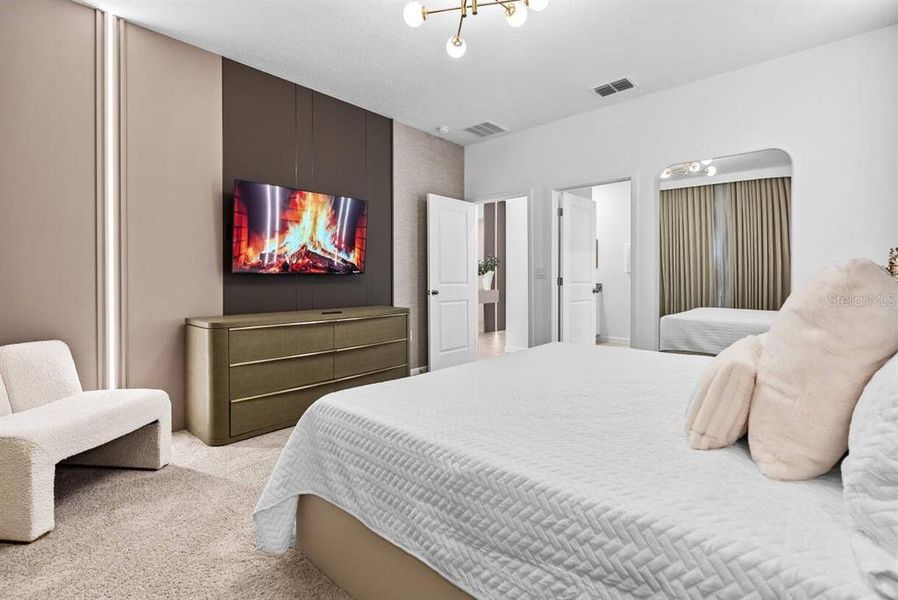 Furnished interior view inside a new home in , Davenport (Image 34).