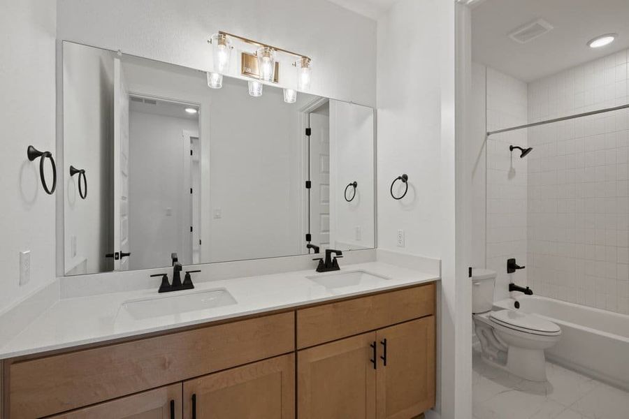 Furnished interior view inside a new home in Lariat, Liberty Hill (Image 32).