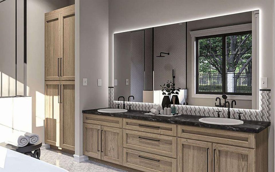 Furnished interior view inside a new home in , Waxahachie (Image 3).