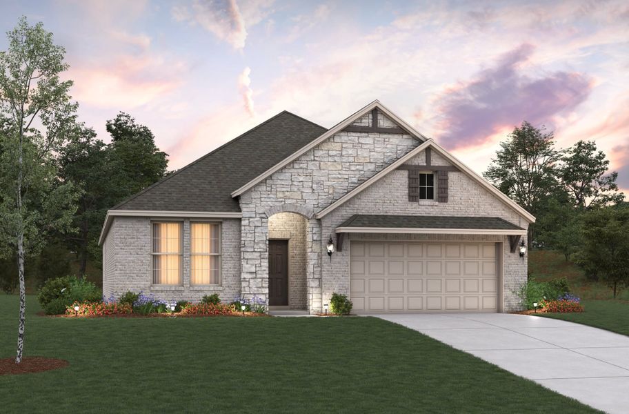Representative exterior photo of a completed home built from the Teton by Beazer Homes in Lake Pointe, Little Elm, TX (Image 15). Representative exterior photo of a completed home built from the Teton by Beazer Homes in Lake Pointe, Little Elm, TX (Image 15).