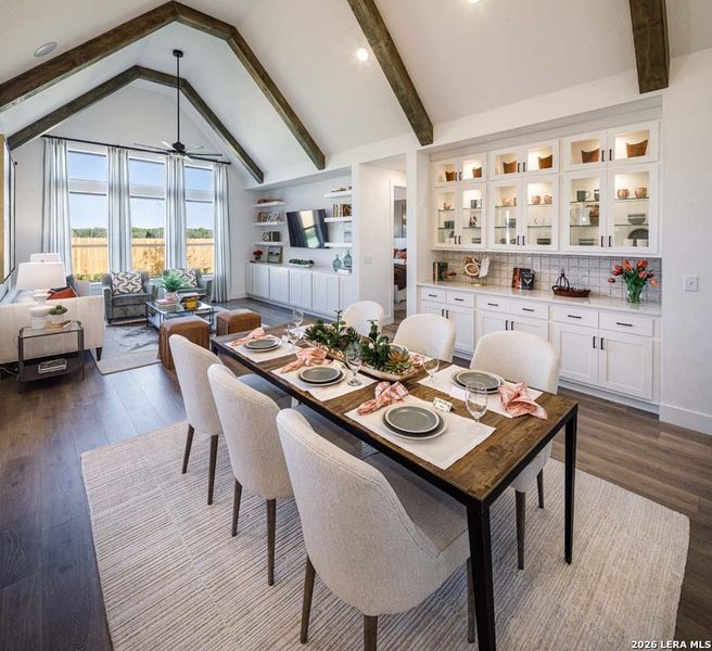 Furnished interior view inside a new home in Alsatian Oaks, Castroville (Image 24).