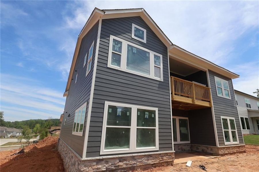 In-progress construction of a new home in Havencroft, Woodstock, GA (Image 6).