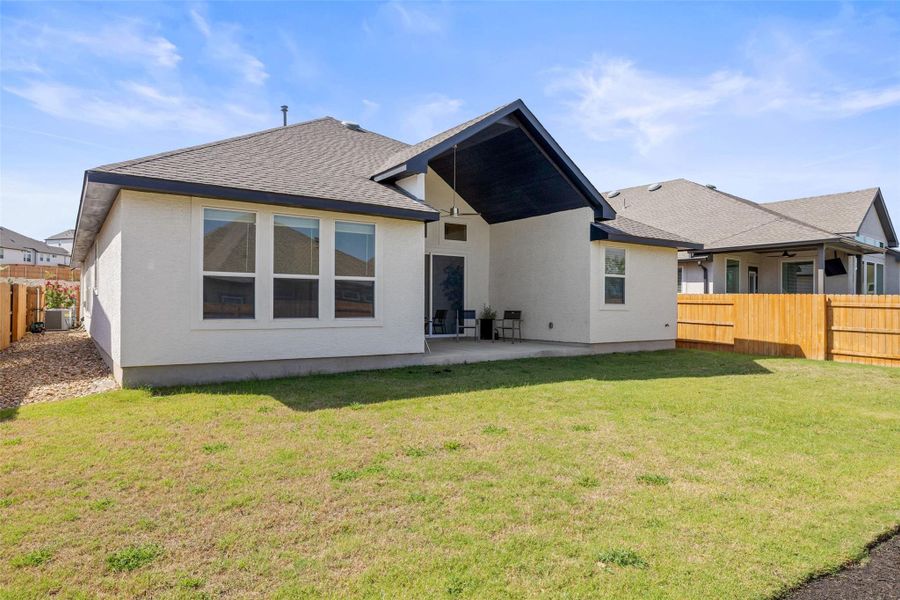 Exterior details and patio area of a home in Sweetwater, Austin (Image 29).