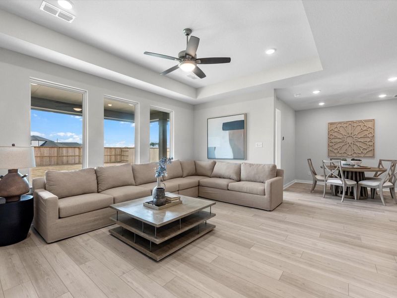 Furnished interior view inside a new home in Mason Woods, Cypress (Image 7).