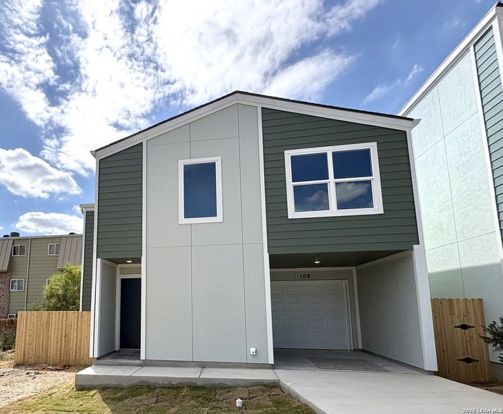 Front exterior of a new home in , San Antonio, TX, highlighting curb appeal (Image 2). Front exterior of a new home in , San Antonio, TX, highlighting curb appeal (Image 2).