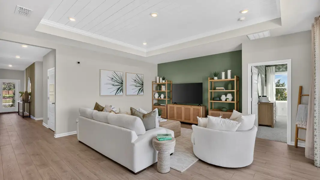 Representative furnished interior of a home built from the Emerson by D.R. Horton in Broward Key, Jacksonville (Image 14).