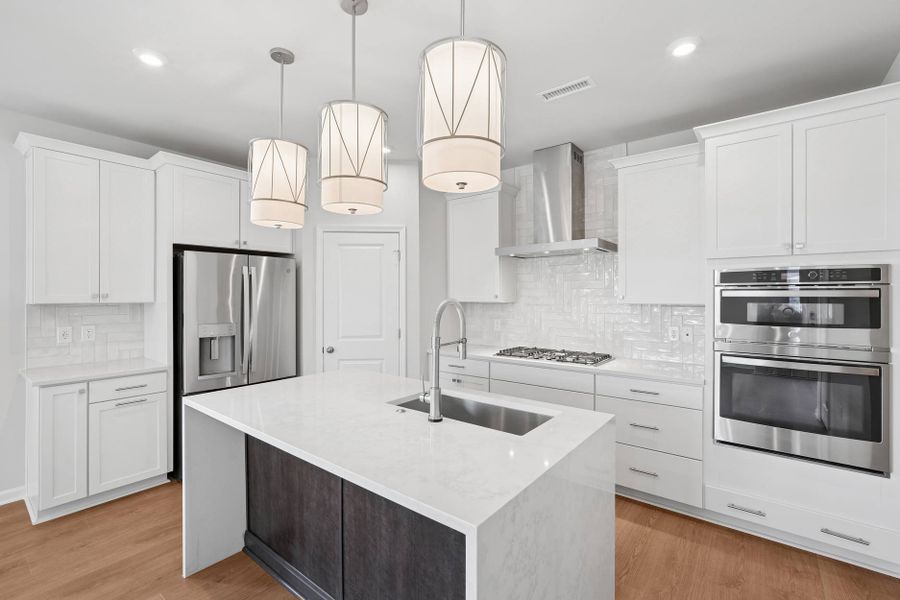 Representative furnished interior of a home built from the Sampson by Tri Pointe Homes in The Townes at NoVi, Pittsboro (Image 19).