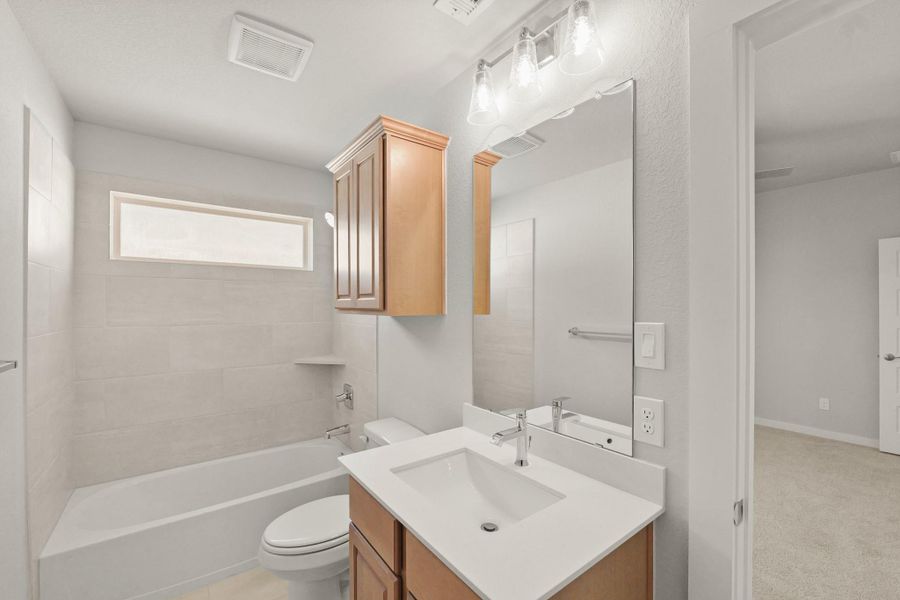 Furnished interior view inside a new home in Briarwood Crossing, Rosenberg (Image 11). Furnished interior view inside a new home in Briarwood Crossing, Rosenberg (Image 11).