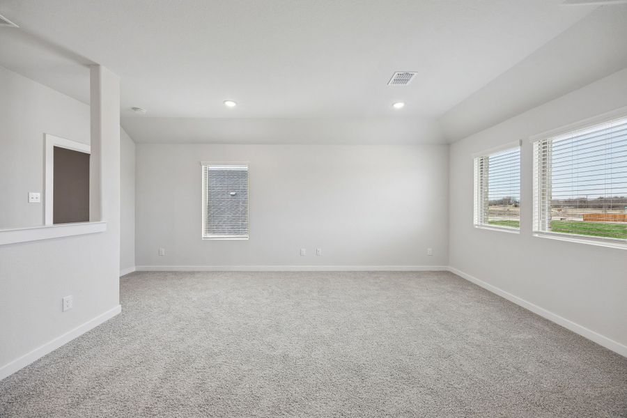 Game Room in the Masters home plan by Trophy Signature Homes – REPRESENTATIVE PHOTO