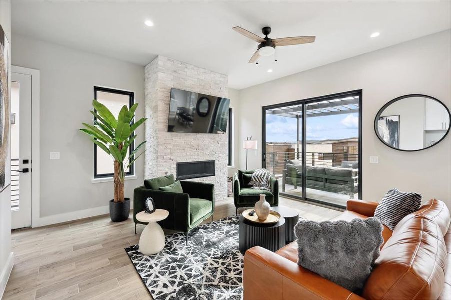 Furnished interior view inside a new home in , Graford (Image 14). Furnished interior view inside a new home in , Graford (Image 14).