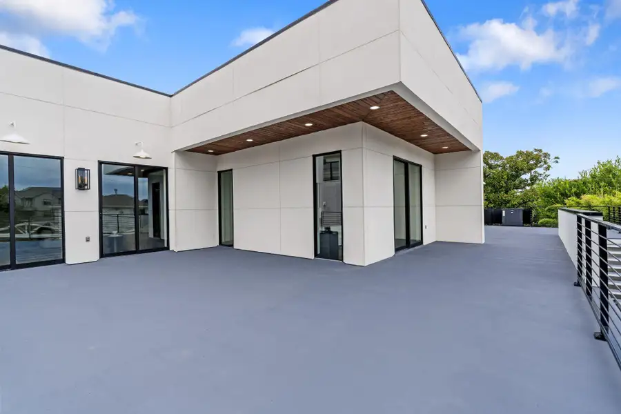Exterior details and patio area of a home in , Houston (Image 2). Exterior details and patio area of a home in , Houston (Image 2).