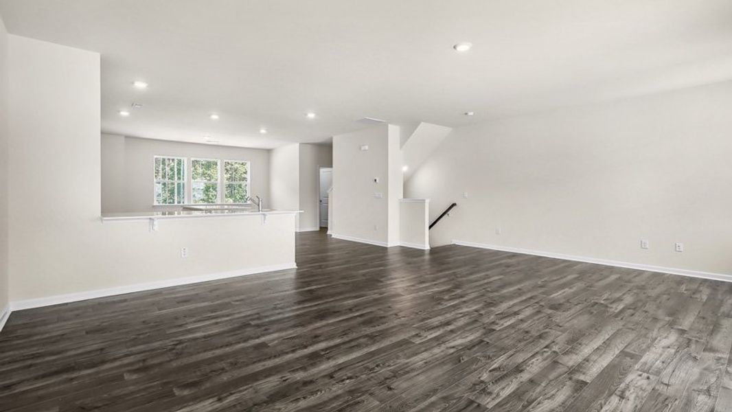 Spacious, unfurnished interior of a new home in The Townes at Madden West, Fuquay Varina (Image 11).