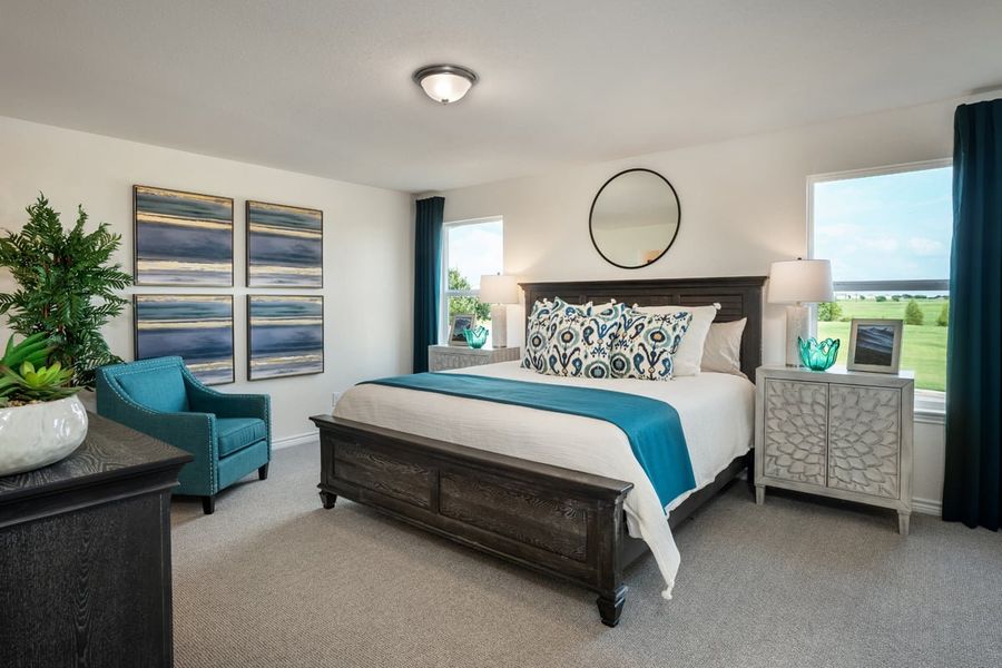 Representative furnished interior of a home built from the 2245 by KB Home in Spanish Trails, San Antonio (Image 6).