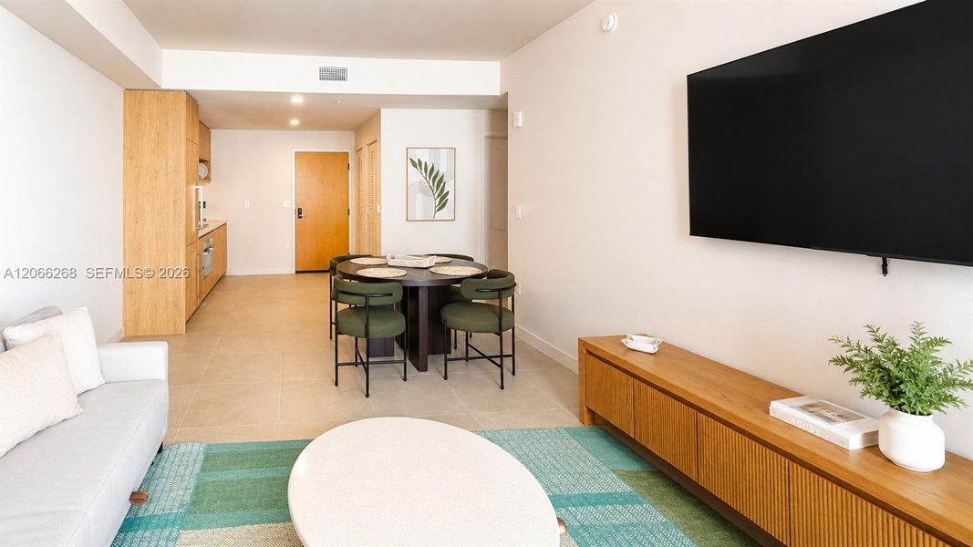 Furnished interior view inside a new home in , Miami (Image 15).