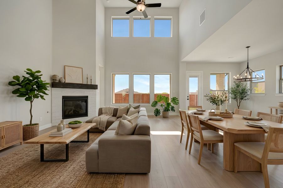 Furnished interior view inside a new home in Terraces – Classics, Rockwall (Image 7). Furnished interior view inside a new home in Terraces – Classics, Rockwall (Image 7).