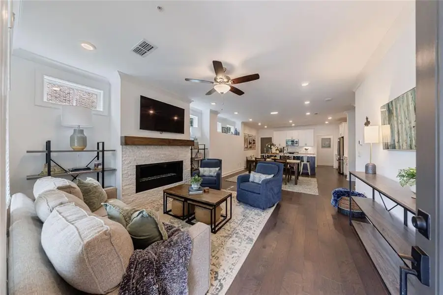 Furnished interior view inside a new home in , Peachtree Corners (Image 6).