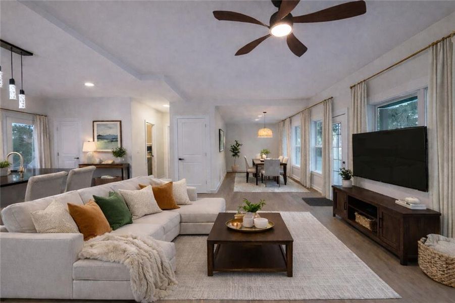 Furnished interior view inside a new home in , Decatur (Image 12).