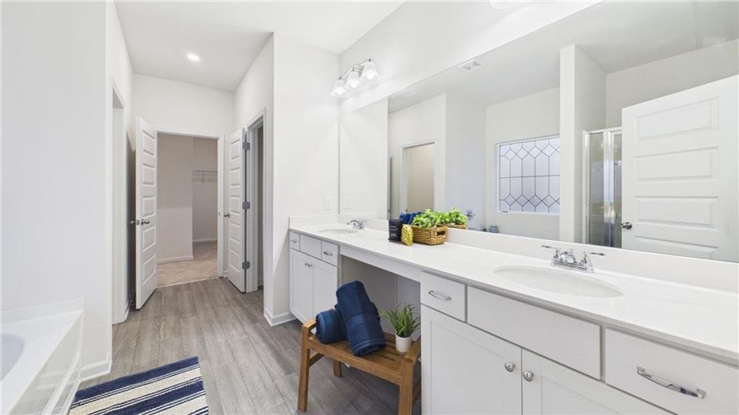 Furnished interior view inside a new home in , Cartersville (Image 37).