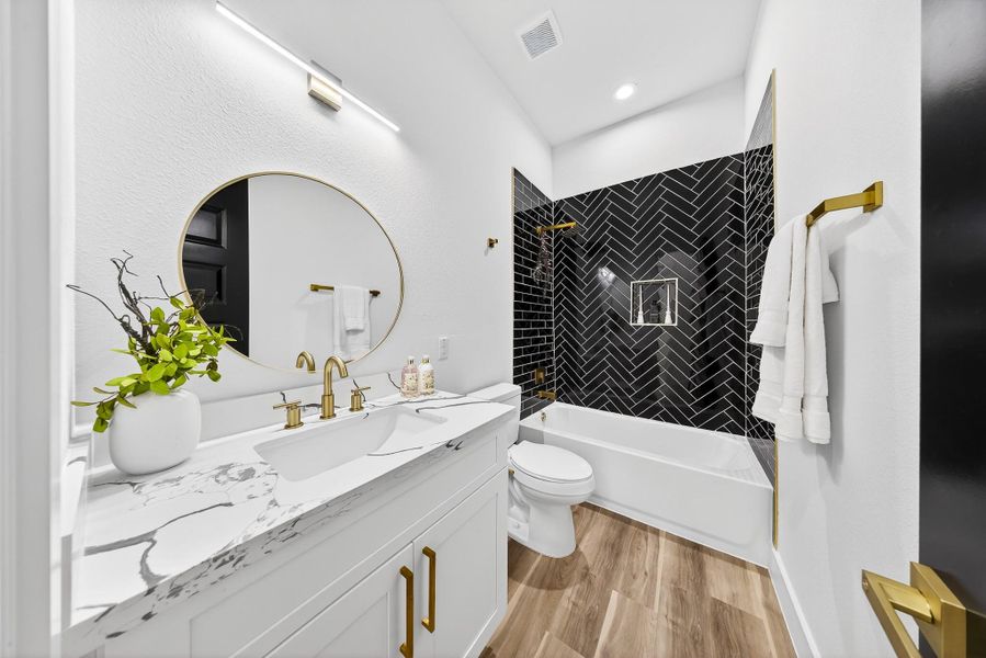 Furnished interior view inside a new home in , New Caney (Image 37).