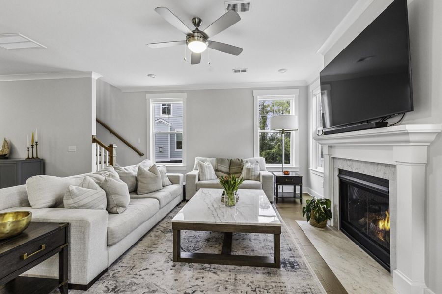 Furnished interior view inside a new home in , Charleston (Image 11). Furnished interior view inside a new home in , Charleston (Image 11).