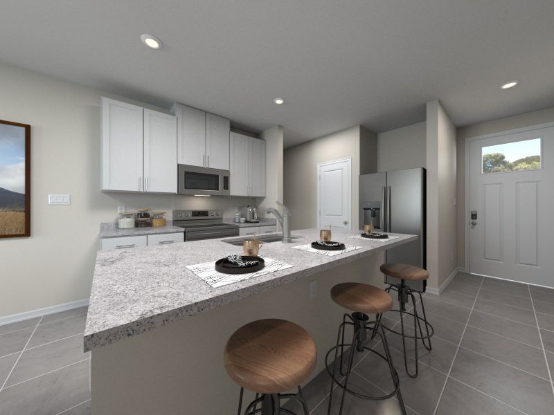 Furnished interior view inside a new home in Salt Meadows - Premier Series, Parrish (Image 5).
