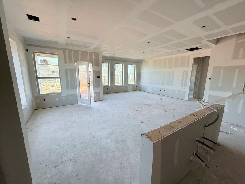 In-progress construction of a new home in Sunterra, Katy, TX (Image 26). In-progress construction of a new home in Sunterra, Katy, TX (Image 26).