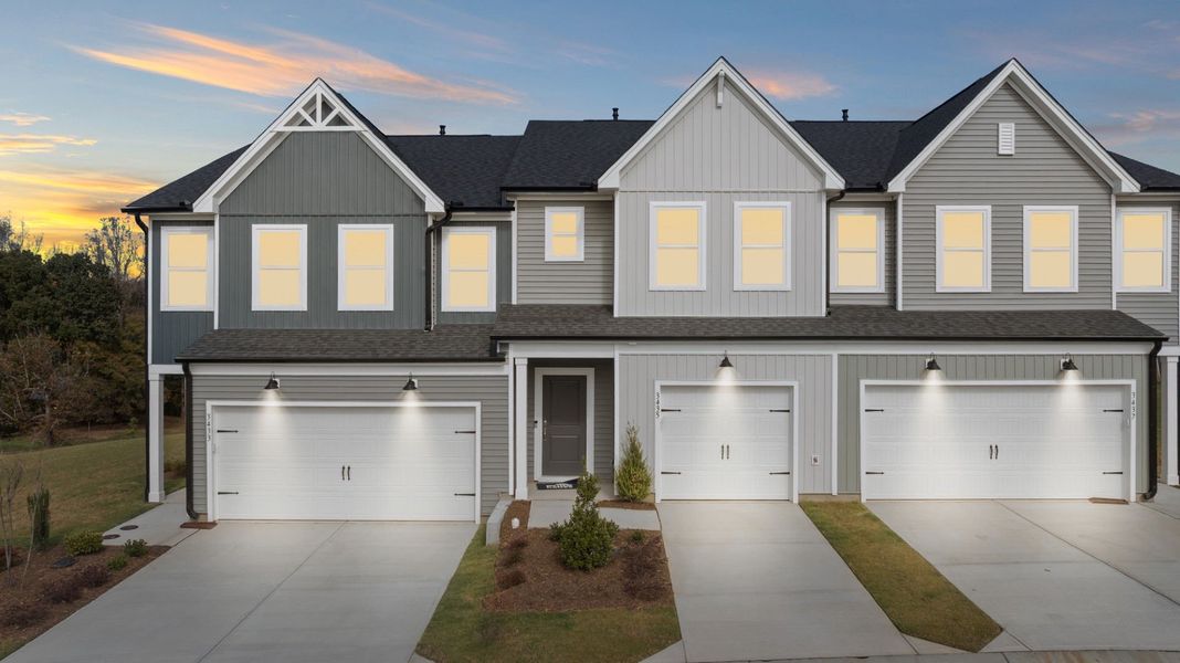 Front exterior of a new home in McConnell Ridge, McLeansville, NC, highlighting curb appeal (Image 18). Front exterior of a new home in McConnell Ridge, McLeansville, NC, highlighting curb appeal (Image 18).